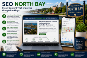 SEO North Bay helping businesses improve Google rankings with fresh website content.
